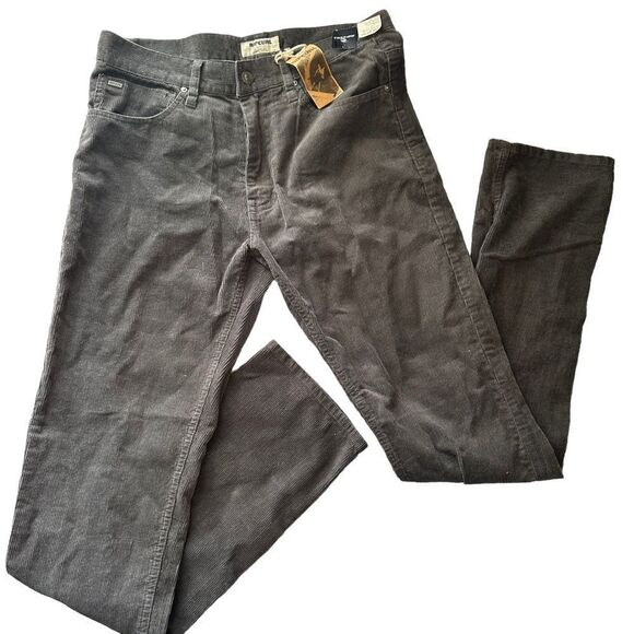 NWT Rip Curl Tom Curran Northern Hemi Cord Gray Straight Leg Pants Size 30 NEW - Picture 1 of 7